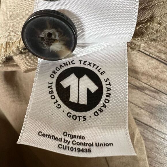 Everlane Womens Tan Pleated Organic Cotton Easy Wide Trench Pant Size 6R NWT - Picture 12 of 12